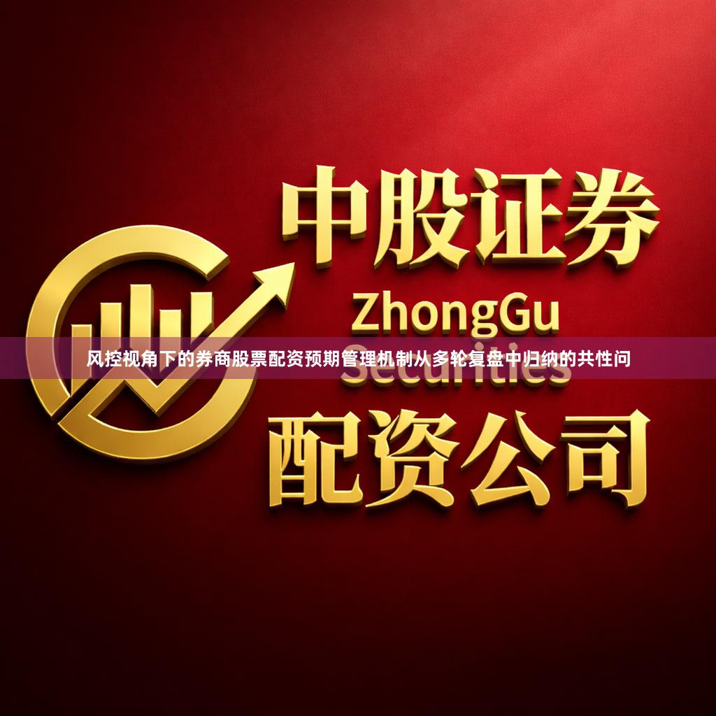 风控视角下的券商股票配资预期管理机制从多轮复盘中归纳的共性问